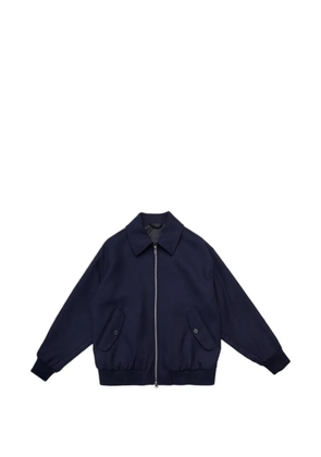 SELECTED zip-up patch-pocket jacket - Blue