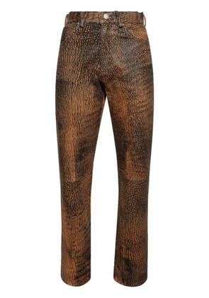 MISBHV Safari leather trousers - Brown