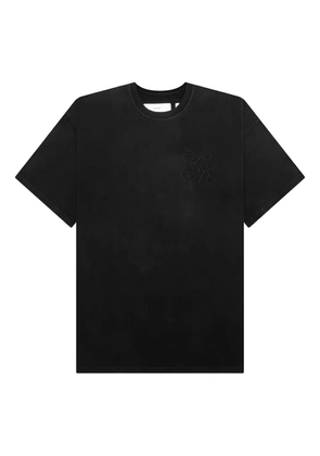D-R-G-N graphic-print faded t-shirt - Black