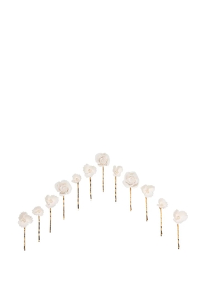 Jennifer Behr Cameryn bobby pin set - White