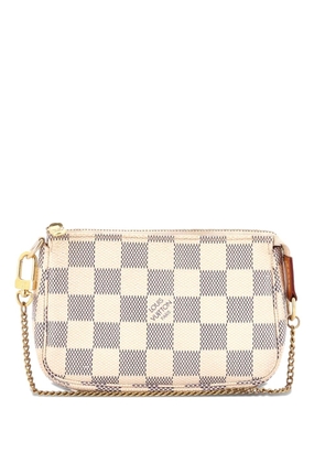 Louis Vuitton Pre-Owned Pochette Accessoires Damier Mini clutch bag - White