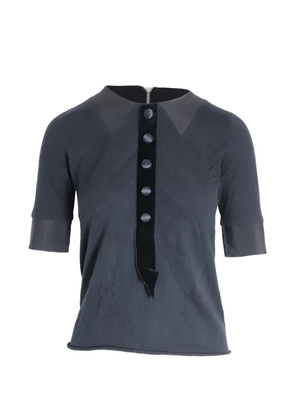 Marc Jacobs Vintage button-detailed T-shirt - Black