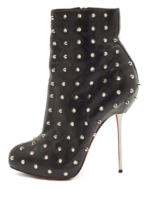 Christian Louboutin Pre-Owned 95mm Big Lips spiked leather boots - Black