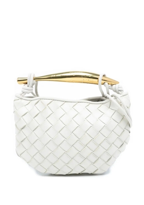 Bottega Veneta Pre-Owned 2012-2025 Baby Lambskin Intrecciato Sardine satchel - White