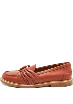 Chloé Pre-Owned leather loafers - Brown
