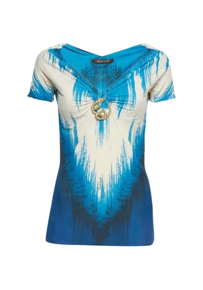 Roberto Cavalli printed T-shirt - Blue