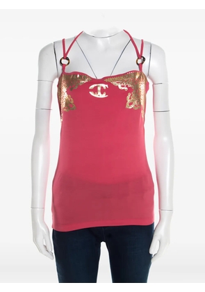Just Cavalli Vintage logo-print top - Pink
