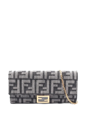 Fendi Pre-Owned 2020s Baguette logo chain wallet - Blue