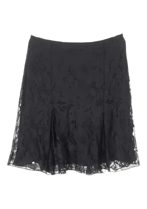 CHANEL Pre-Owned 1986-1988 lace skirt - Black