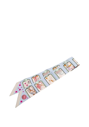 Hermès Pre-Owned 20th Century Story Silk Twilly Scarf scarves - Blue