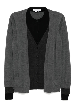 Monse panel detailing cardigan - Grey
