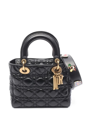 Christian Dior Pre-Owned 2010s small Lady Dior quilted tote bag - Black