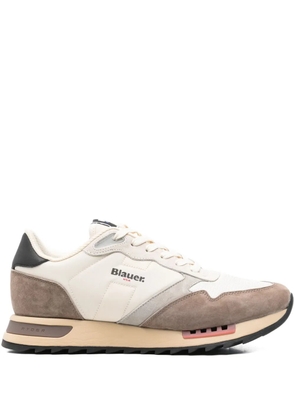 Blauer leather lace-up low-top sneakers - Neutrals