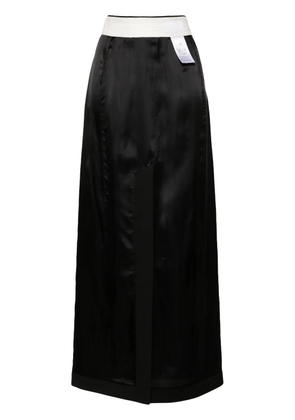MM6 Maison Margiela numbers motif-patch skirt - Black