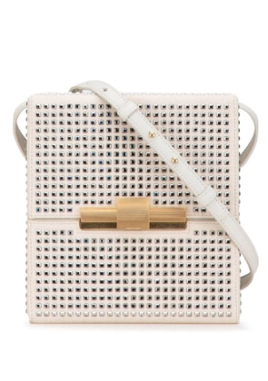 Bottega Veneta Pre-Owned 2000-2024 Crystal Embellished Canvas Daisey crossbody bag - Brown