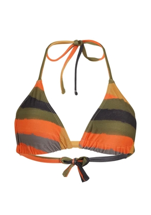 Lygia & Nanny striped triangle bikini top - Orange