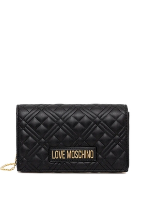 Love Moschino quilted-design chain-strap satchel - Black