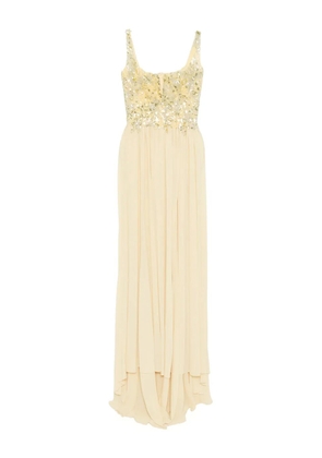 Saiid Kobeisy embellished long dress - Yellow