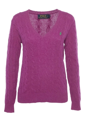 Polo Ralph Lauren logo-embroidered sweater - Purple