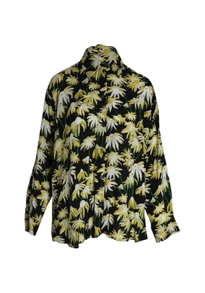 Loewe Pre-Owned floral-print long-sleeved shirt - Black