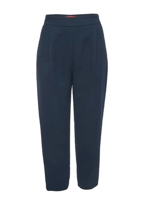 Carolina Herrera Vintage 2024 Pleated Crepe Trousers - Blue