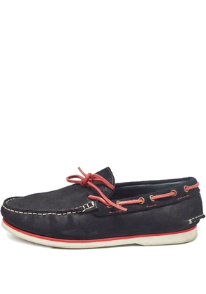 Carolina Herrera Vintage leather boat shoes - Black