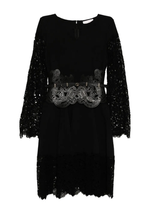 Saiid Kobeisy lace-detail dress - Black