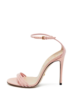 Gucci Pre-Owned patent-leather heeled sandals - Pink