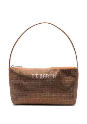 MC2 Saint Barth rhinestone-embellished mini bag - Brown