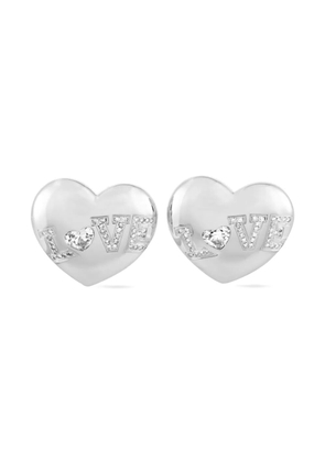 Chopard Pre-Owned 18K white gold Heart diamond earrings - Silver