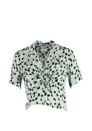 SANDRO floral-print shirt - Green