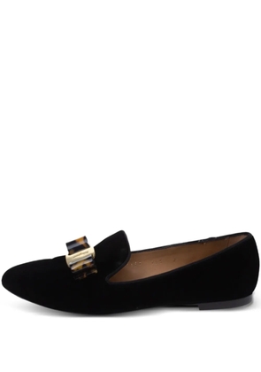 Ferragamo Pre-Owned leather loafers - Black