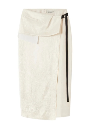 Lee Mathews textured belted skirt - Neutrals