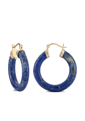 Mateo 14K yellow gold lapis lazuli hoop earrings