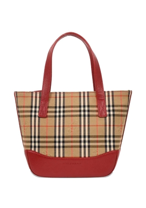 Burberry Pre-Owned 1990-2000s check-print tote tote - Neutrals