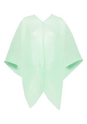 Pleats Please Issey Miyake pleated scarf - Green