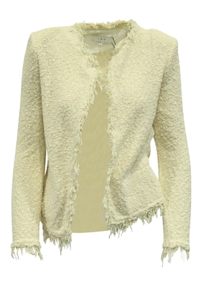 IRO bouclé frayed-edges jacket - Green