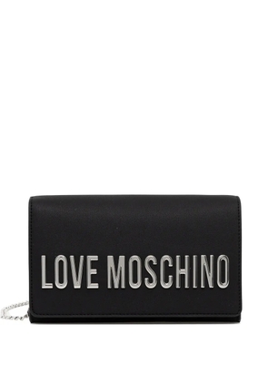 Love Moschino chain-strap cross-body bag - Black