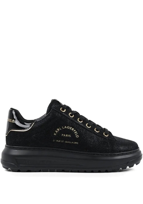 Karl Lagerfeld logo eyelet trainers - Black
