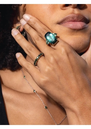 FISZMAN JEWEL 18K yellow gold tourmaline eternity ring