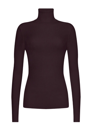 Wolford ribbed turtleneck sweater - Purple