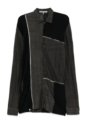 CHIAHUNG SU striped shirt - Green