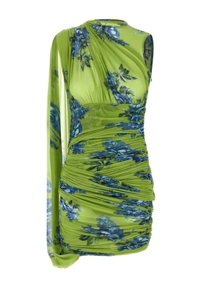 Magda Butrym floral-print draped mini dress - Green