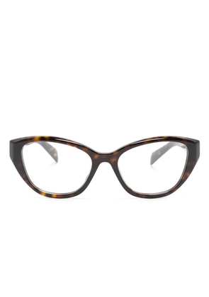 Prada Eyewear cat-eye frame glasses - Brown