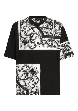 Dolce & Gabbana graphic-print cotton t-shirt - Black