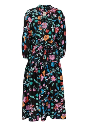 Bambah Hibiscus Gardenia dress - Black