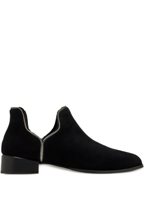 Senso zip-detail suede boots - Black