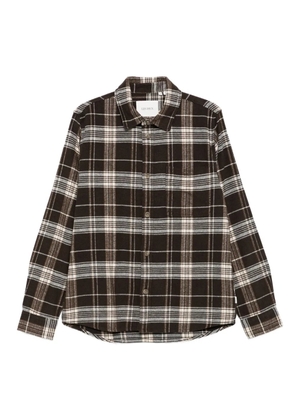 Les Deux Lennon check-pattern long-sleeve shirt - Brown