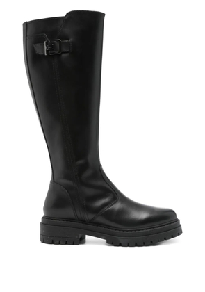 NERO GIARDINI 40mm buckle-detail leather boots - Black