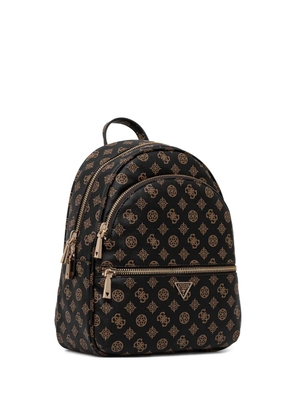 GUESS USA monogram zip backpack - Black